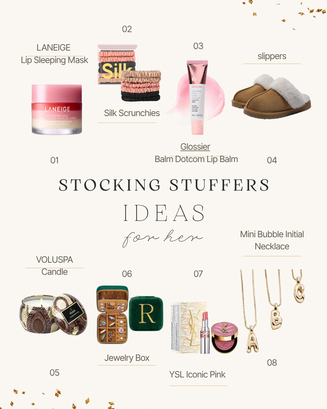 8 Stocking stuffer ideas for her!  

 #LTKGiftGuide #LTKHoliday #LTKSeasonal