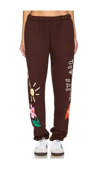 It's All Gonna Work Out Sweatpant in Brown | Revolve Clothing (Global)