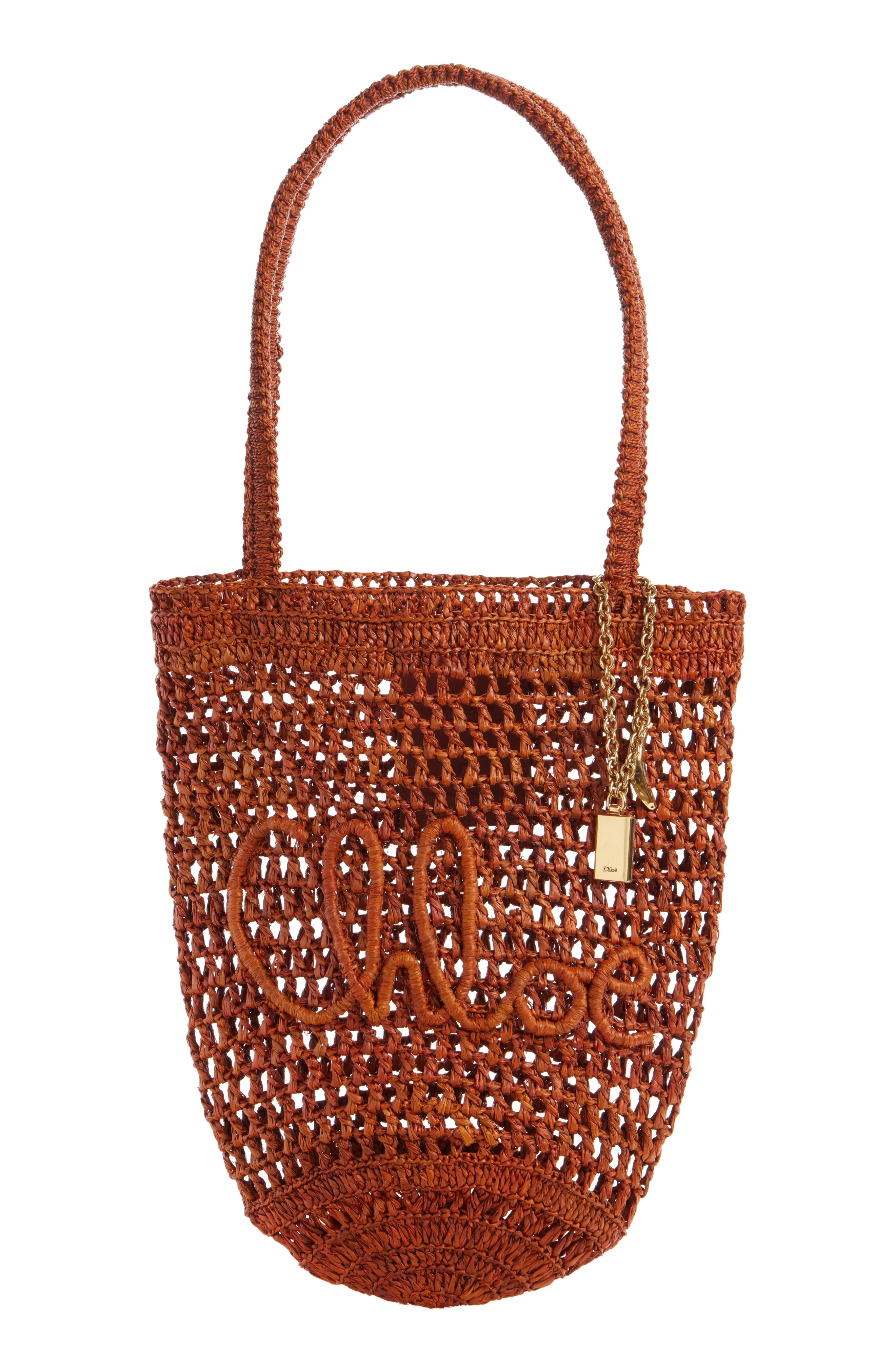 Small Summer Banana Crocheted Raffia Tote (Women) | Nordstrom | Nordstrom