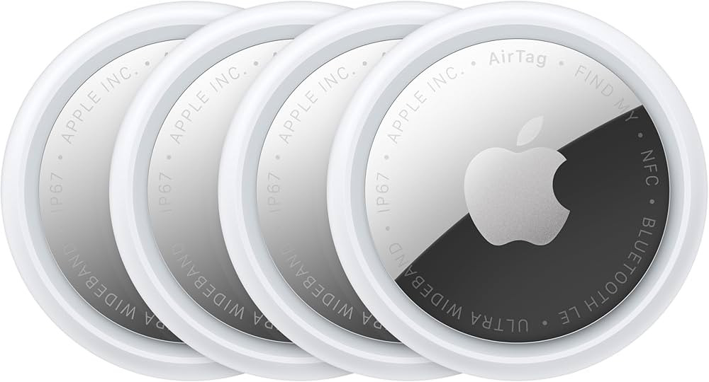 Apple AirTag (2nd Generation) - 4 Pack: Tracker for Keychain, Wallet, and More; Locator with Soun... | Amazon (US)