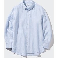 Uniqlo - 100% Linen Striped Shirt - Blue - XXL | Uniqlo SE