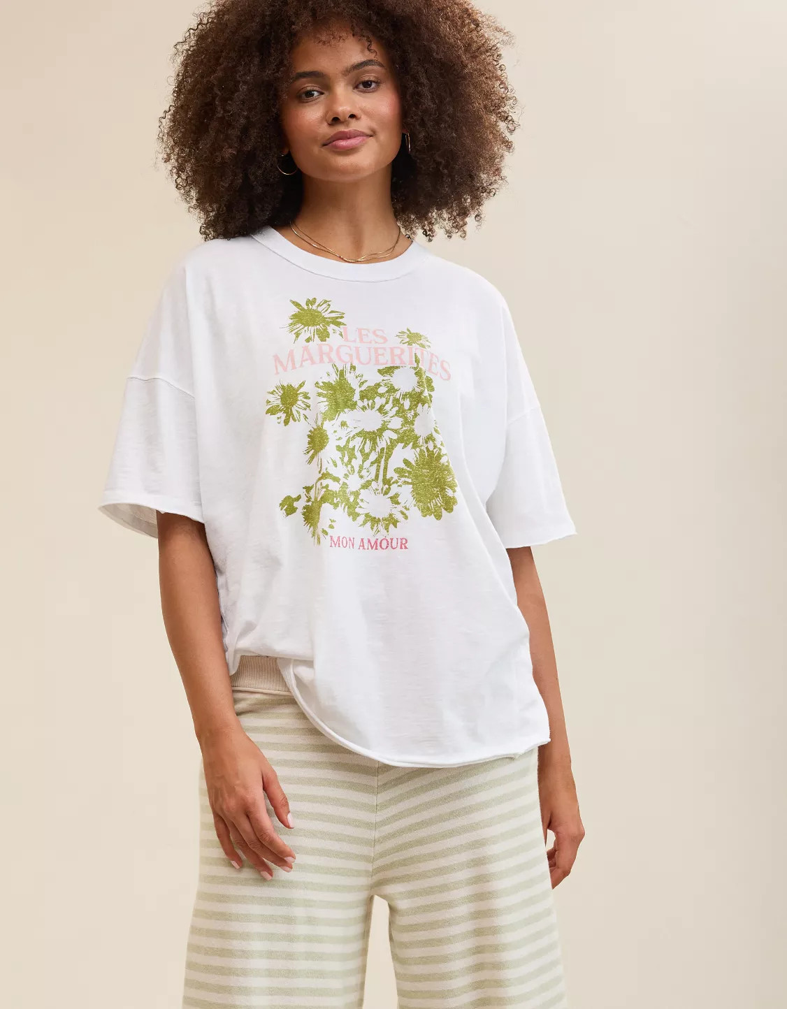 Aerie Oversized Crew Boyfriend T-Shirt | American Eagle Outfitters (US & CA)