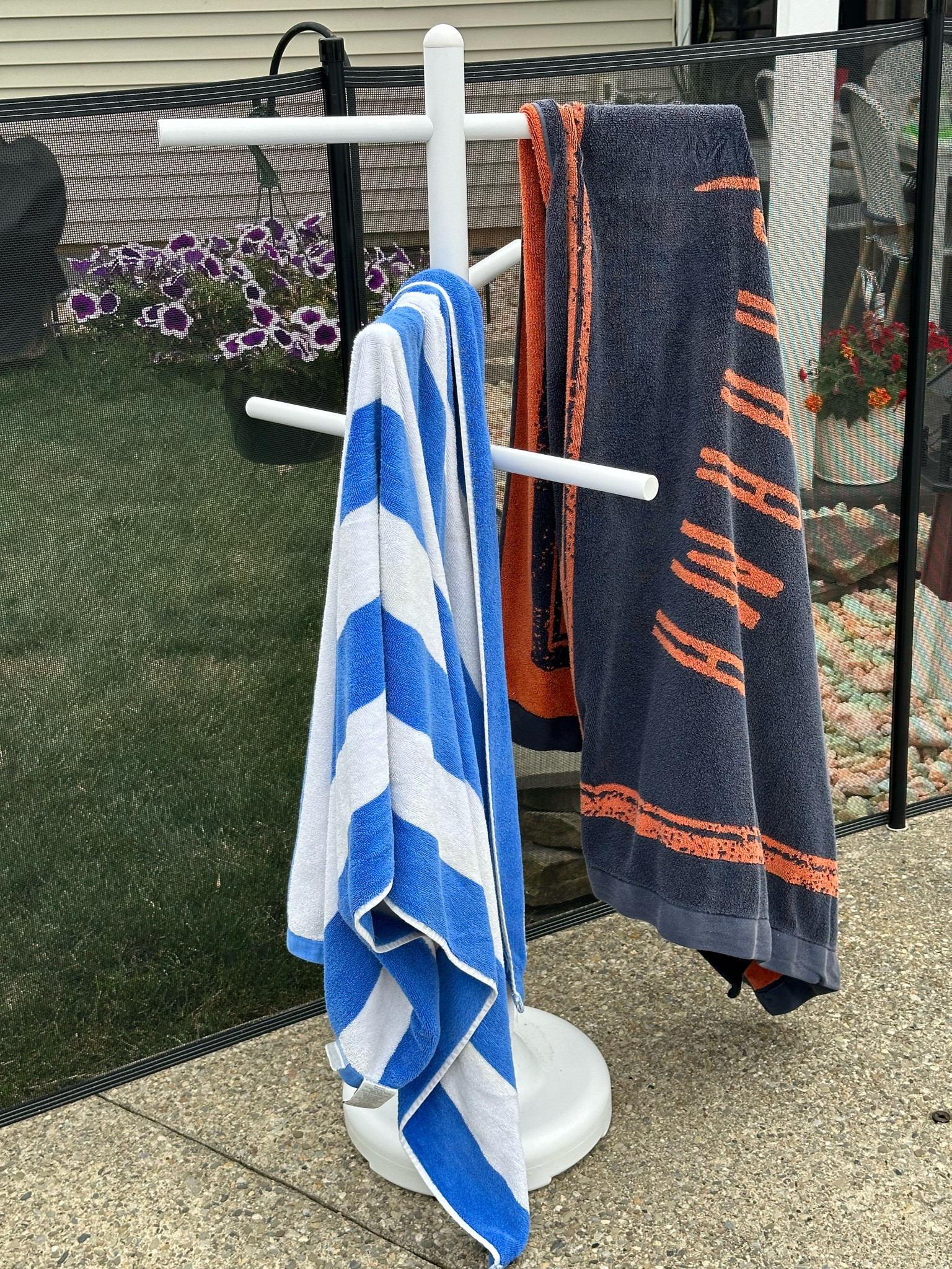 Towel drying rack. Great for hanging towels to dry by the pool!

#LTKSwim #LTKKids #LTKFamily