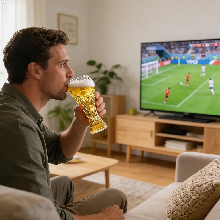 QLUEWX Soccer Trophy Beer Glass Decorations, 7.5" Premium Soccer Themed Beer Glasses, World Socce... | Walmart (US)