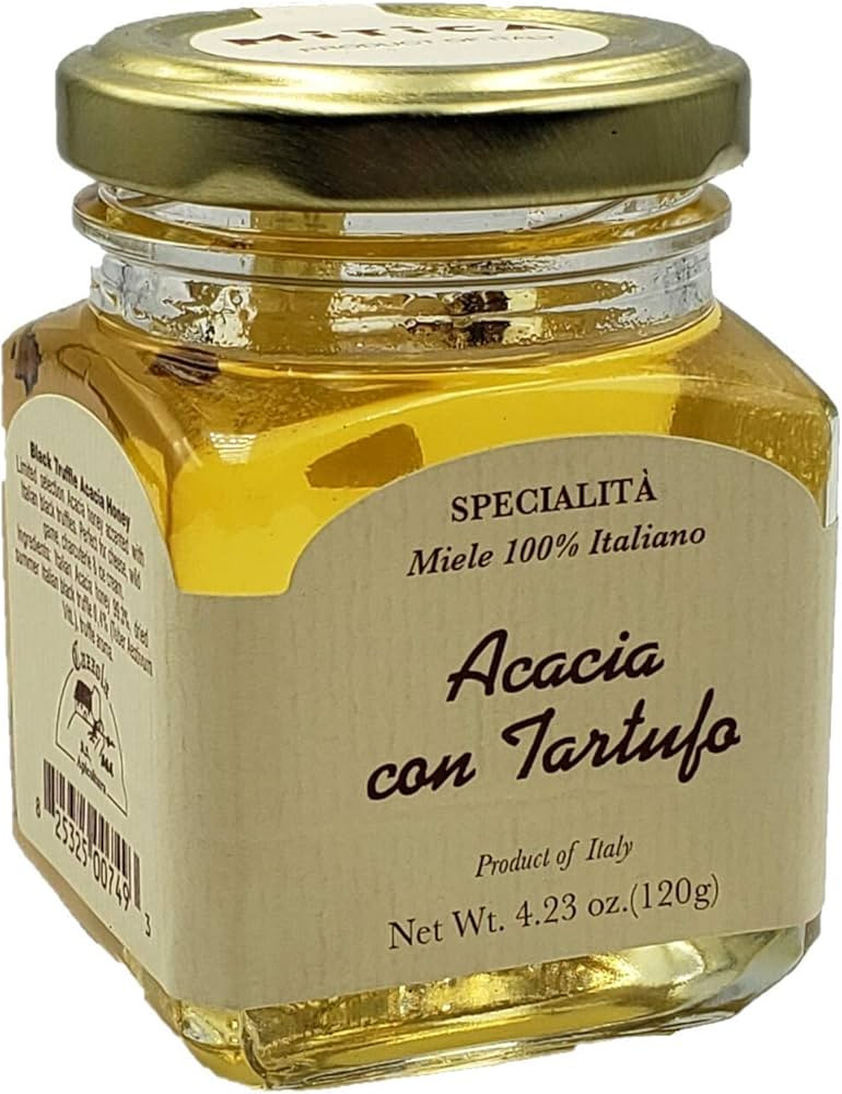 Mitica | Black Truffle Acacia Honey | Miel de Acacia con Trufa Negra | 4.23oz | Pack Of 1 | Amazon (US)