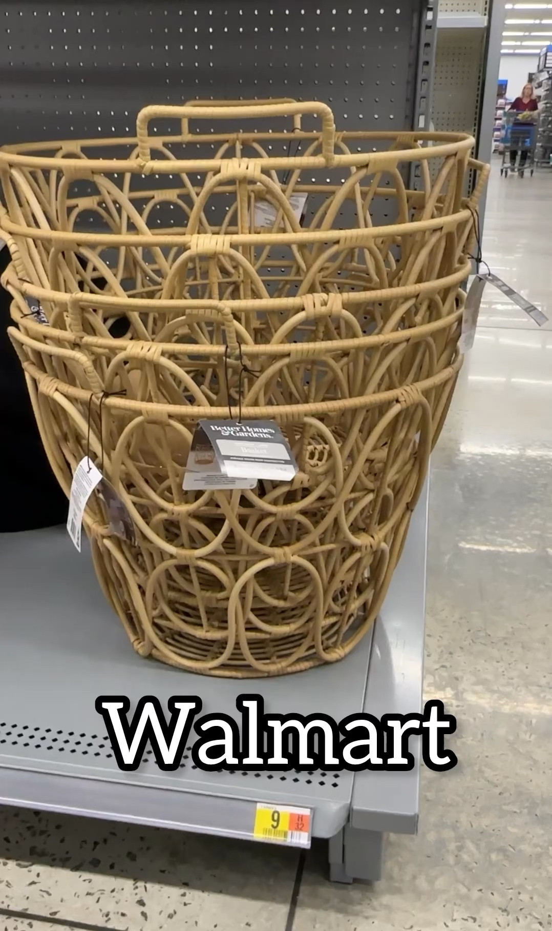 Walmart Large Rattan weave basket. Better Homes & Garden #rattanbasket #wickerbasket #laundrybasket #storagebasket #walmart 

#LTKhome #LTKfamily #LTKfindsunder100