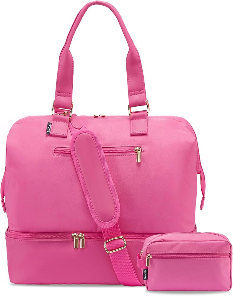 Amazon.com | Uselike Weekender Bags for Women, Large Travel Duffel Bag with Shoes Compartment, Ca... | Amazon (US)