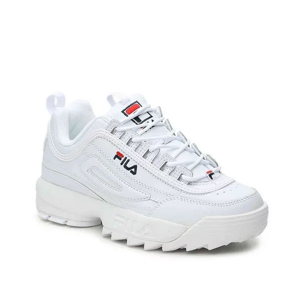 Fila Women's Disruptor II Premium Sneakers, White Navy Red, 7 M US | Walmart (US)