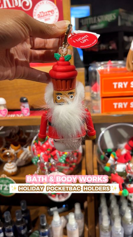 I love the new holiday, mini hand sanitizer holders that are out right now at Bath and Body Works 🎄🎅🏾✨.

They have a lot of cute, holiday designs, like this nutcracker, whose beard lights up and changes colors. I got this mini train with Santa on it, that lights up and makes train noises 🚂.

These are great stocking stuffer ideas for Christmas, or gift ideas for your coworkers 🎄✨


#LTKVideo #LTKSeasonal #LTKHoliday