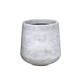 KANTE Large 17.3 in. Tall Natural Lightweight Concrete Footed Tulip Outdoor Round Planter-RF20150... | The Home Depot