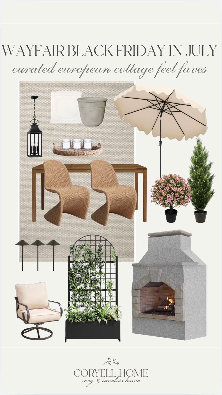 Surprise! 😍 @Wayfair’s Black Friday in July begins now July 23 - July 27 with up to 80% off and free shipping sitewide! #ad 

I recently added several cute new pieces to our back patio to freshen up this new space for summer! And this outdoor rug has already been a hit! Not really surprised though because it has the prettiest fringe border and is on the thicker side unlike most others. The girls and I have made a nightly routine to sit out by the solar lights right before bed ✨

#Wayfair #WayfairPartner @Shop.LTK #liketkit