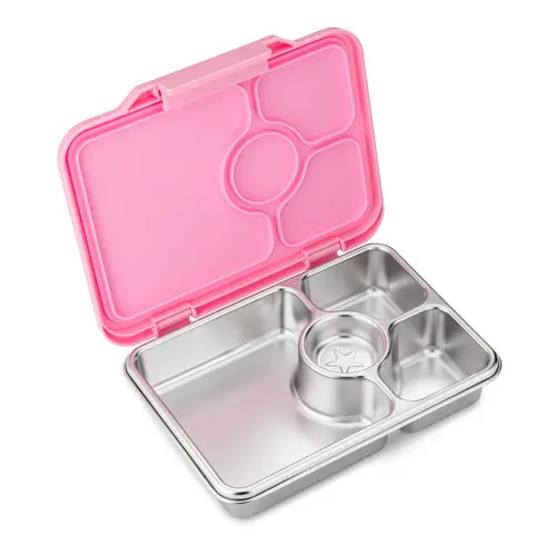 Yumbox Prêt Stainless Steel Leakproof Bento Lunch Box in Versailles Pink at Nordstrom, Size Medium | Nordstrom