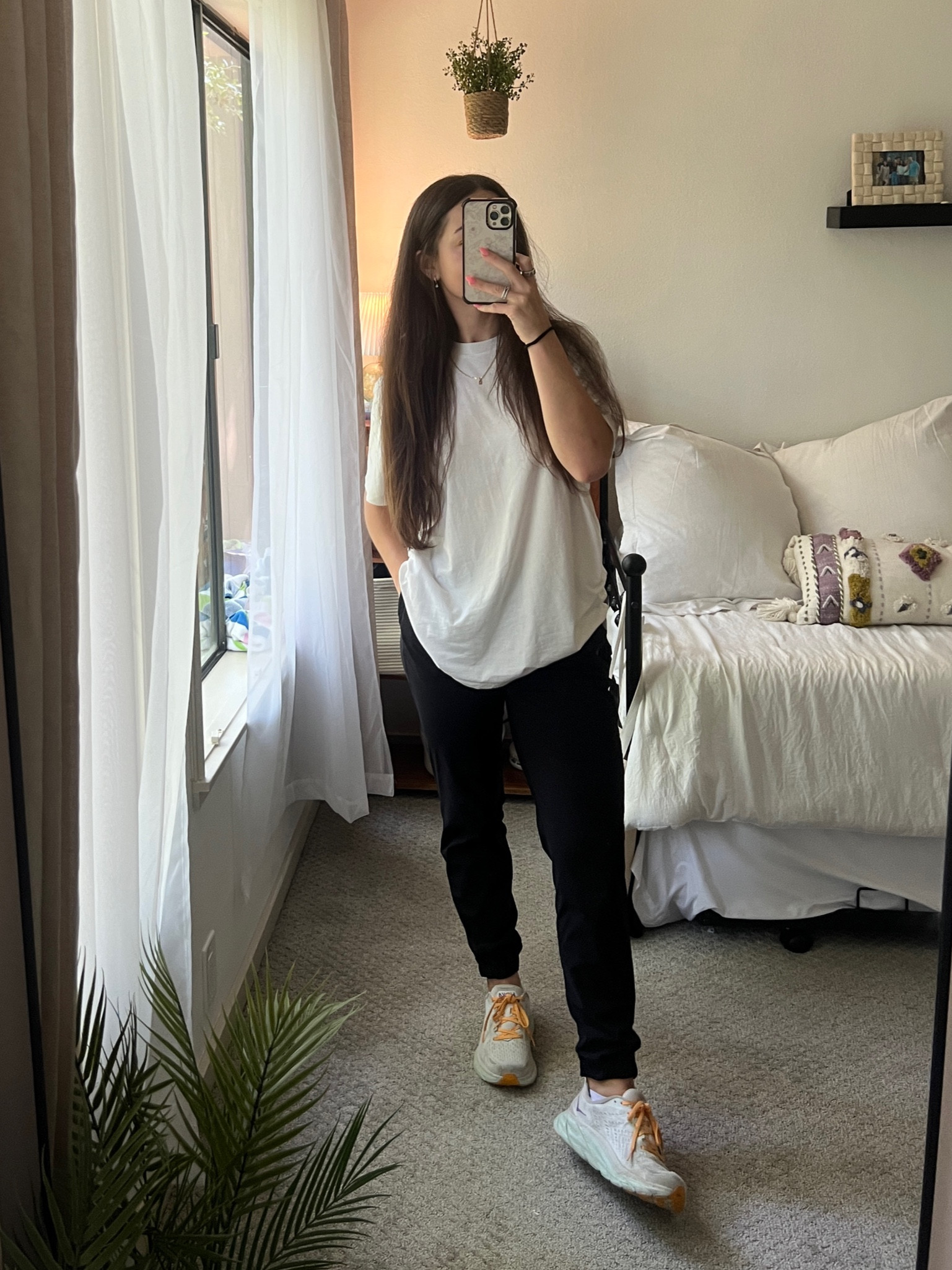 Travel ootd - wearing the same lulu joggers I always wear & the skims boyfriend tee I loveeee for max comfort. Wearing a Medium in the top! 

#LTKfindsunder50 #LTKfindsunder100 #LTKtravel