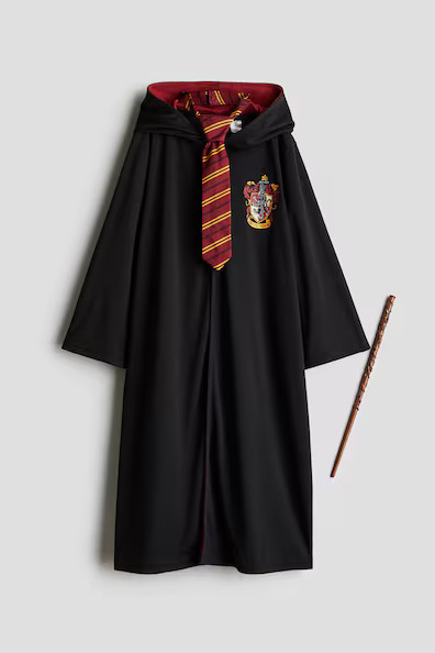 H & M - 3-piece Print-motif Costume Set - Black/Harry Potter | H&M (US, CA, MX)