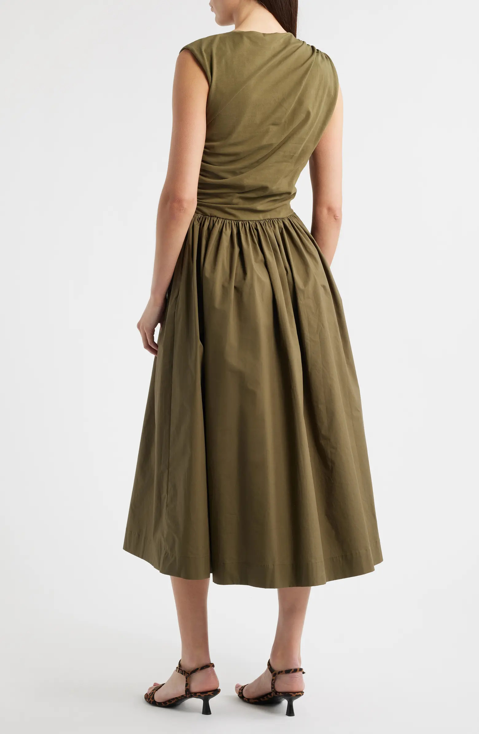 En Saison Mixed Media Midi Dress | Nordstrom | Nordstrom