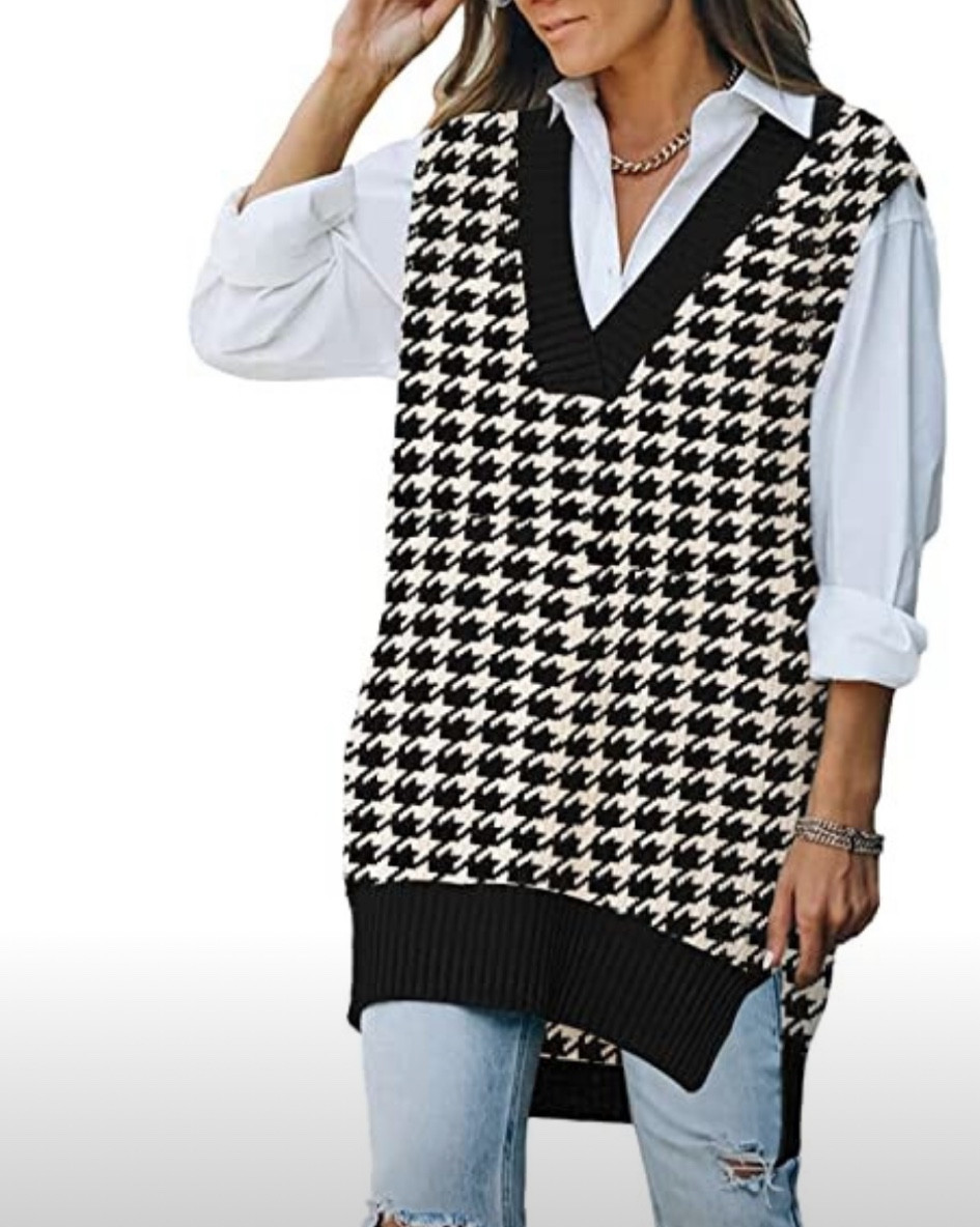 Black & white sweater vest from Amazon!

#LTKGiftGuide #LTKunder50 #LTKworkwear
