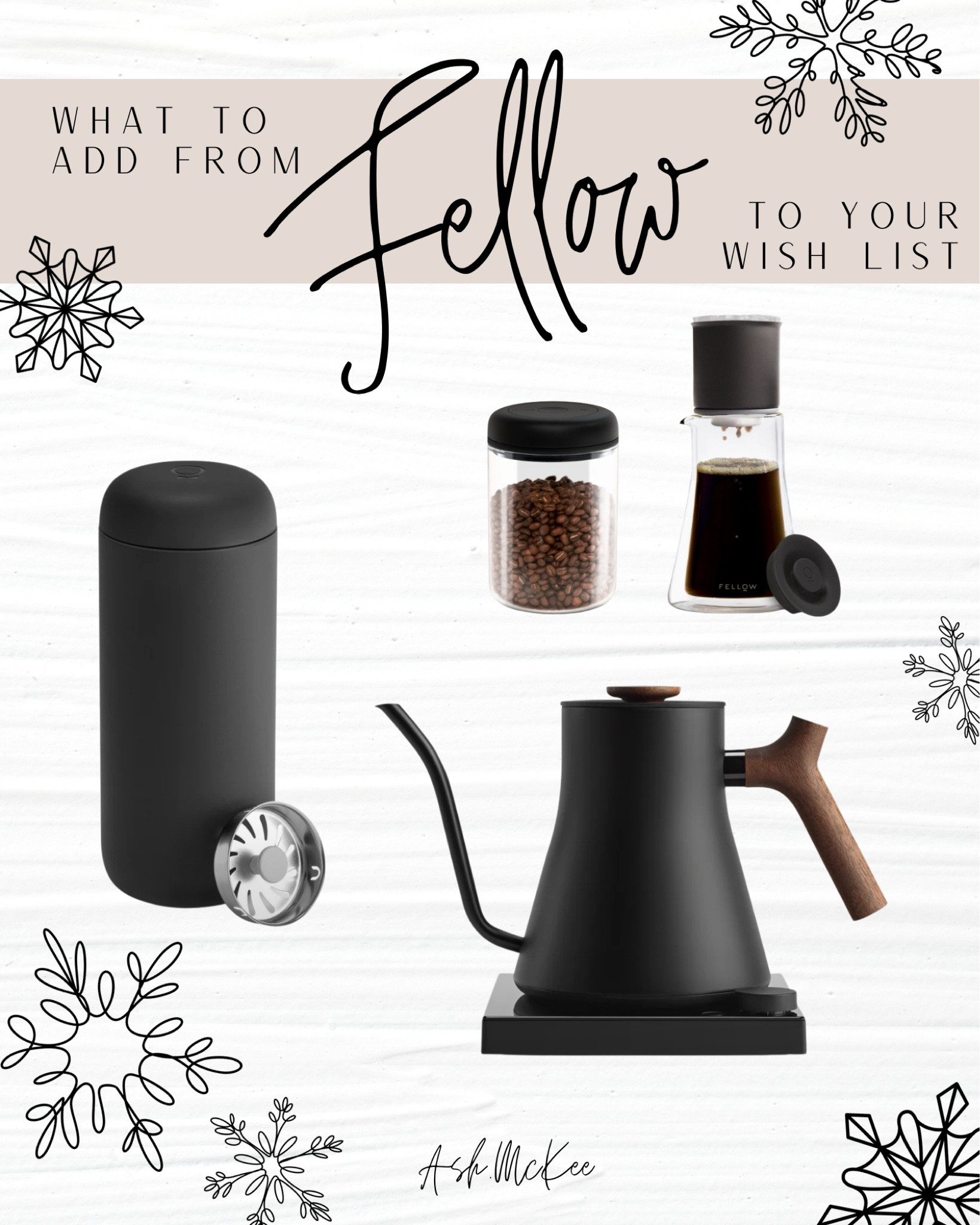 All the coffee pour over essentials from Fellow. 
#coffee #wishlist 

#LTKhome #LTKCyberWeek #LTKGiftGuide