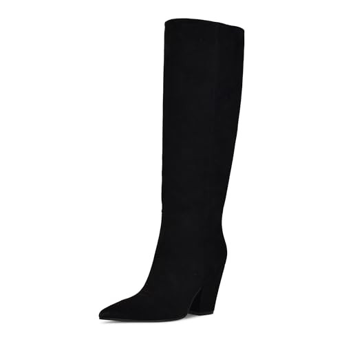 Nine West Women's Adera Boot, Black Suede 001, 11 | Amazon (US)