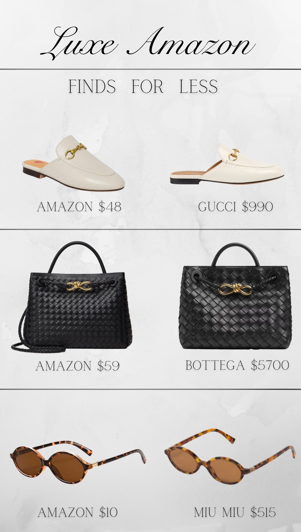 Luxe finds for less…Amazon has some of the best look a like products that are still high quality! 



#LTKSaleAlert #LTKootd #LTKgrwm