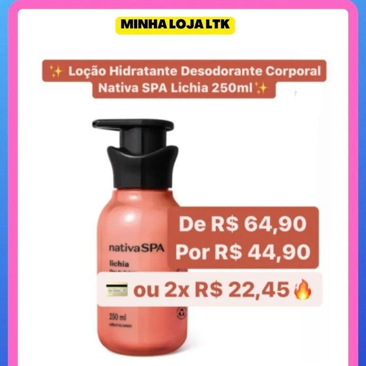 Loção hidratante desodorante corporal

#LTKbrasil #LTKbeauty #LTKfitness
