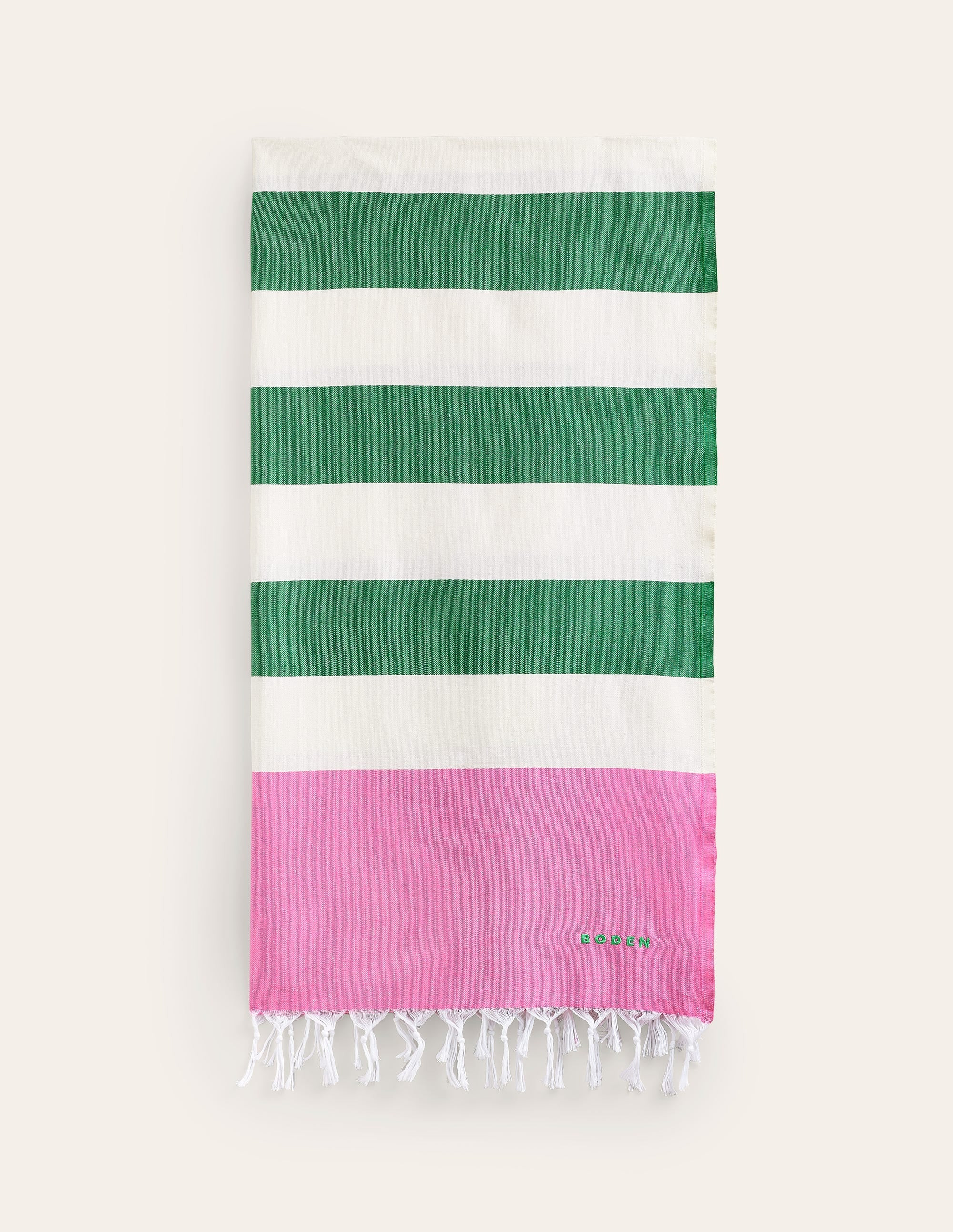 Hammam Towel-Party Pink and Green | Boden UK