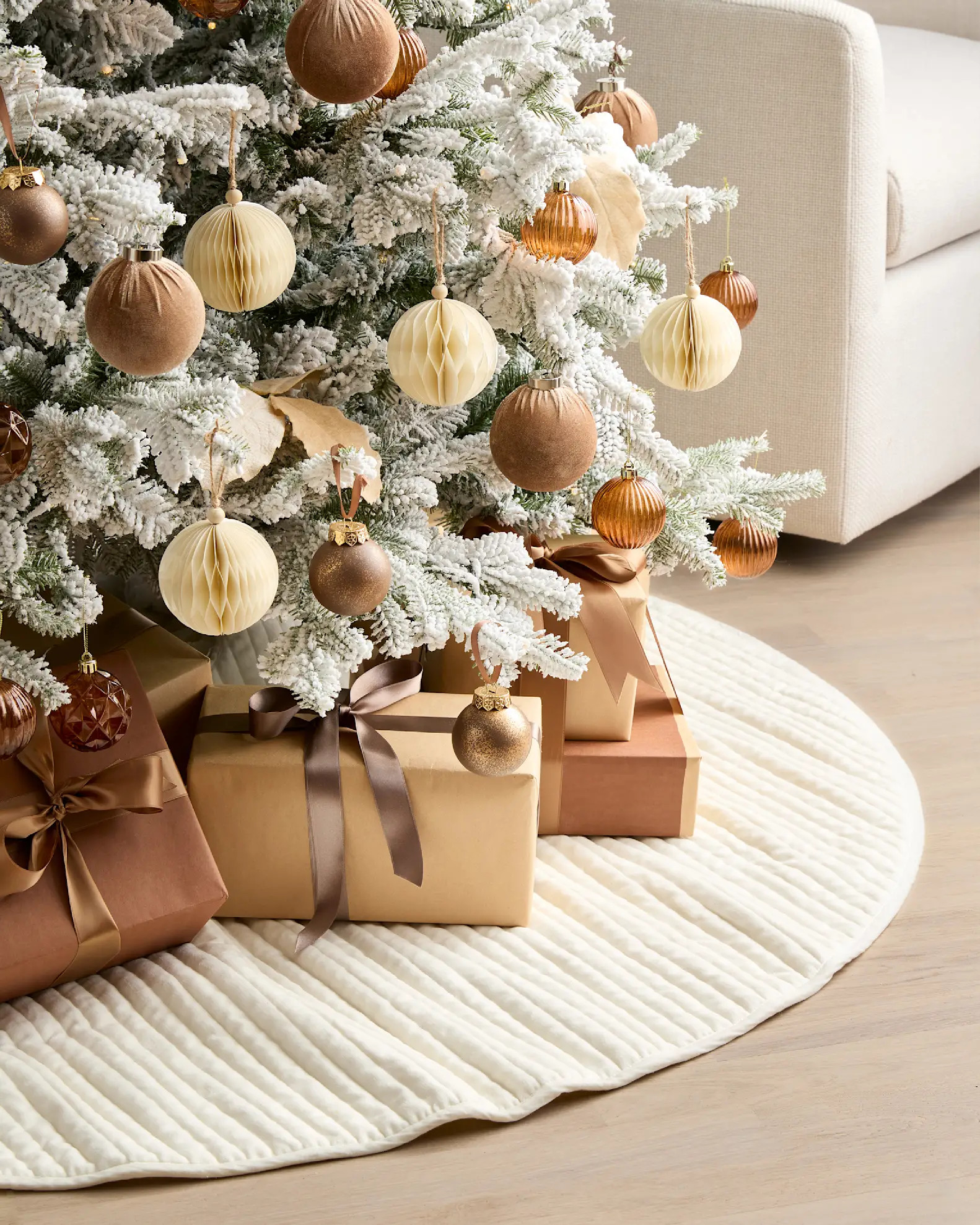 Cotton Velvet Tree Skirt | Quince
