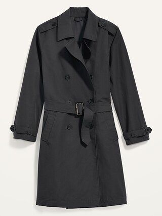 Water-Resistant Tie-Belt Trench Coat for Women | Old Navy (US)