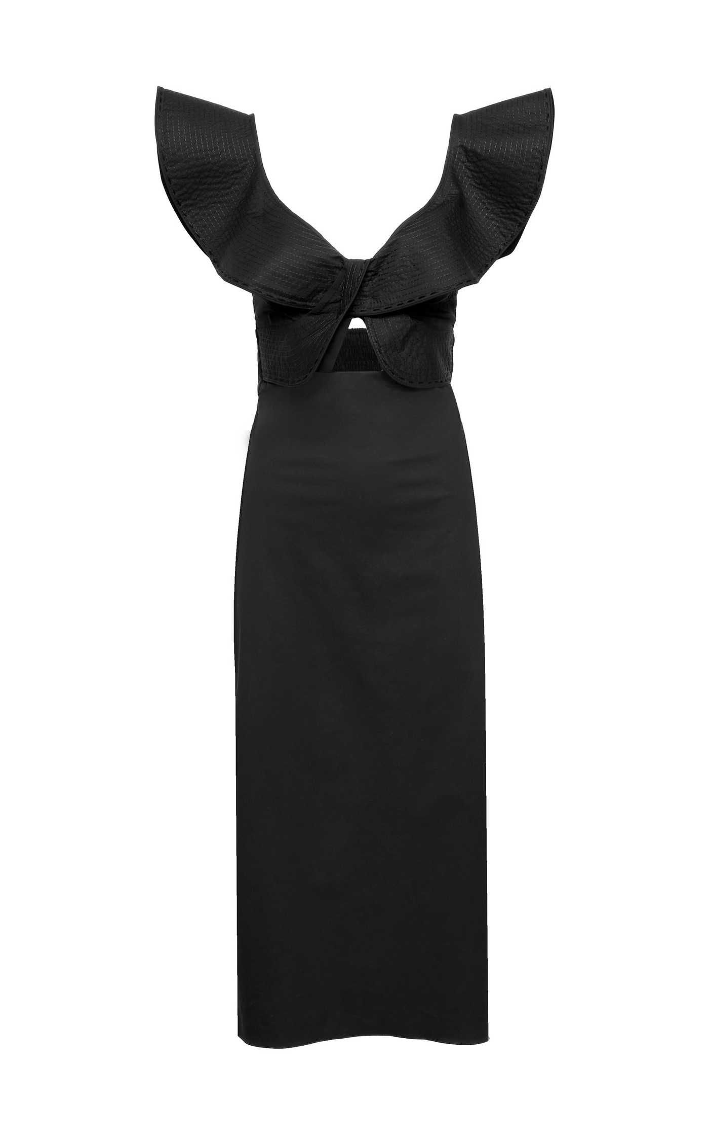 The Magic Of Silence Embroidered Stretch Cotton Poplin Midi Dress | Moda Operandi (Global)