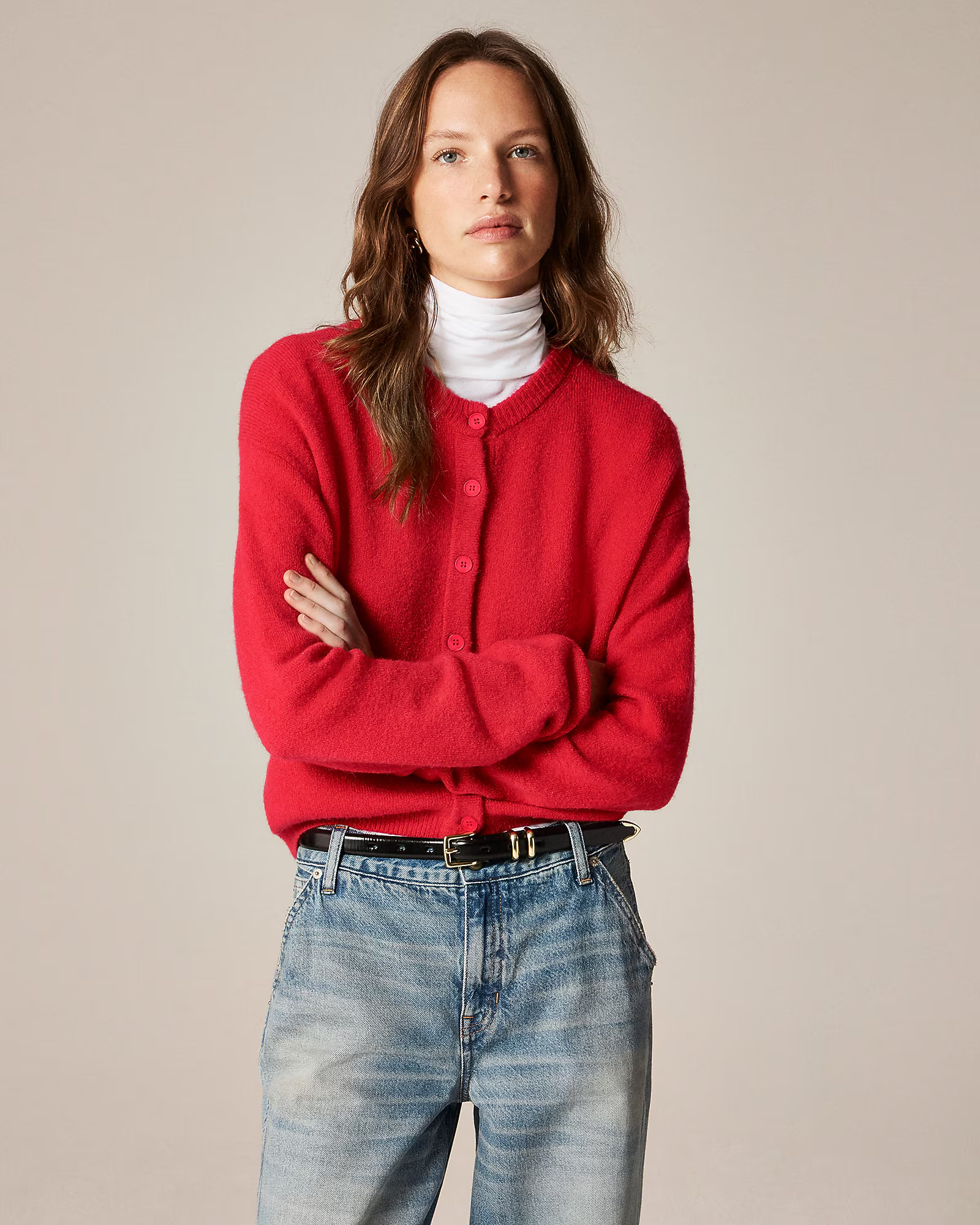 Supersoft bubble-hem cardigan | J. Crew US