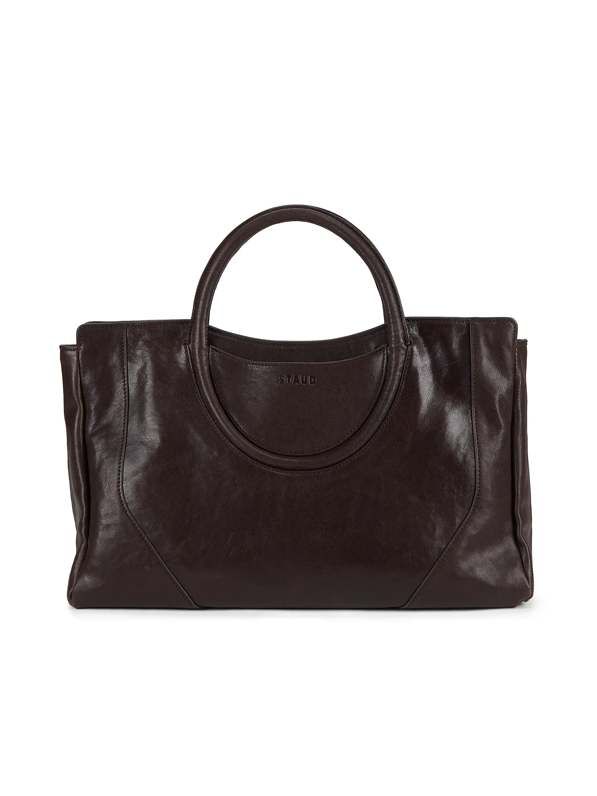 Staud Maude Leather Satchel | Saks Fifth Avenue | Saks Fifth Avenue