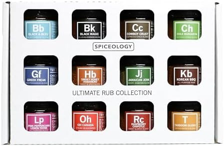 Spiceology – Ultimate Rub Collection – 12 Gourmet Spices & Seasonings Set for Grilling, BBQ &... | Amazon (US)
