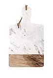 IMAX Addy Marble and Wood Cheese Board – Marble Board, Wine Towel Rack, Wine Shelf, Wall Art. Storag | Amazon (US)