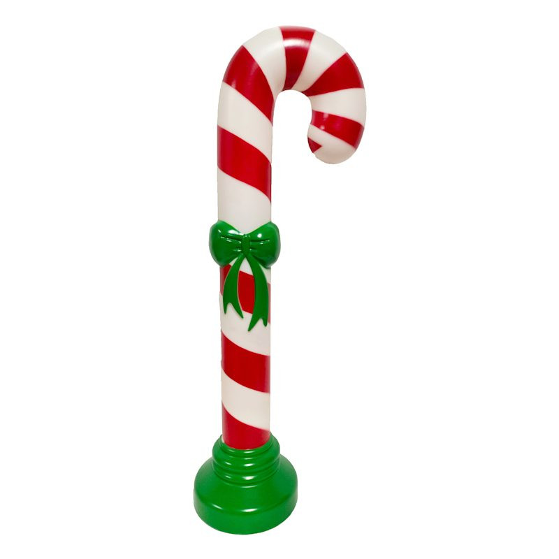 Pre-Lit Blow Mold Candy Cane, 42" | At Home
