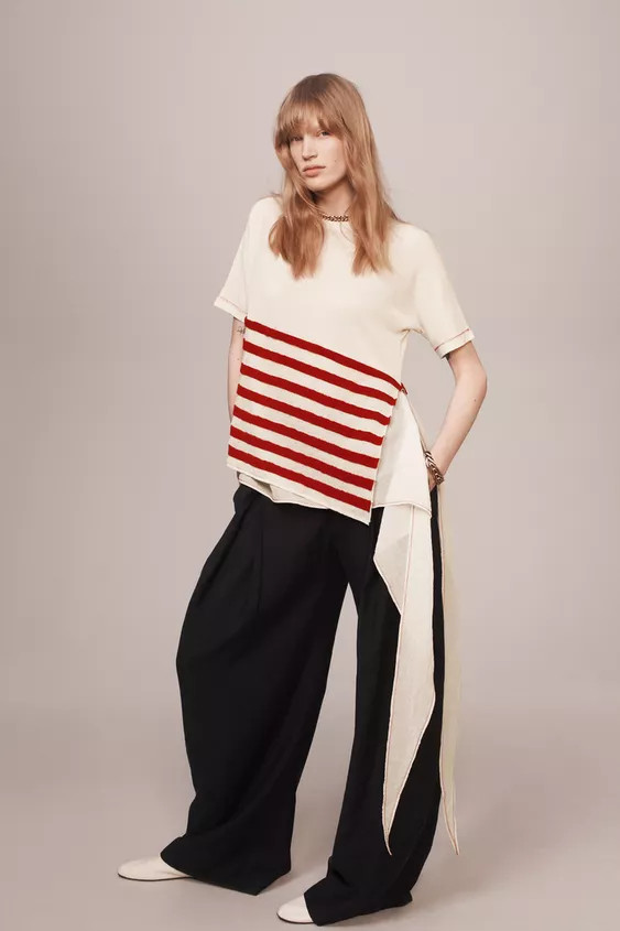 ASYMMETRIC STRIPED KNIT TOP - THE ITEM ZARA WOMAN | Zara US