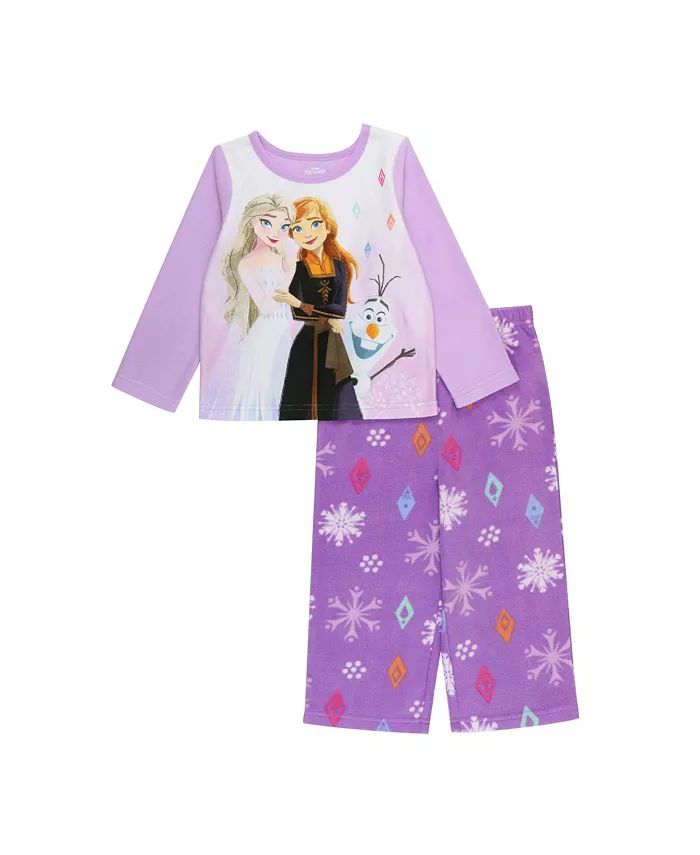 Frozen Little Girls 2 Top and Pajama, 2 Piece Set | Macy's