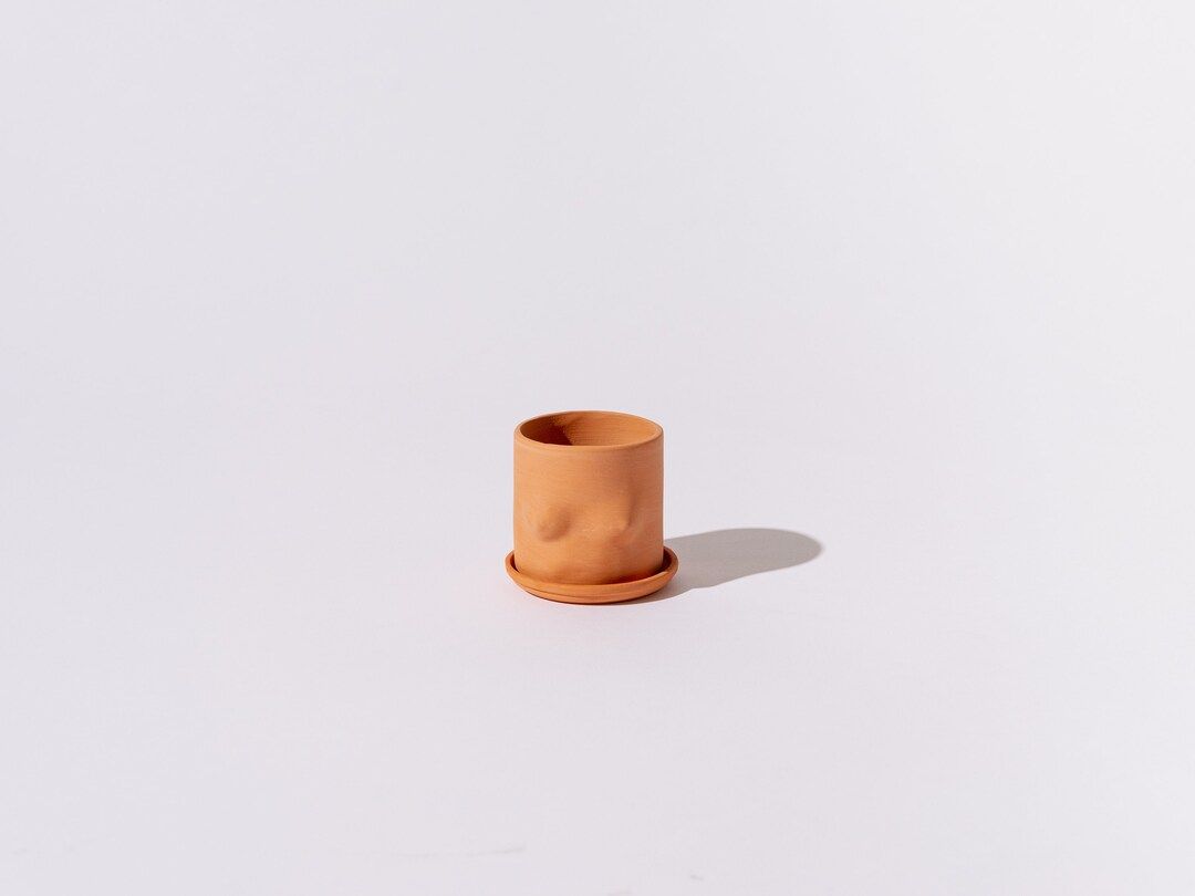 2.5" terracotta boob pot | Etsy (US)
