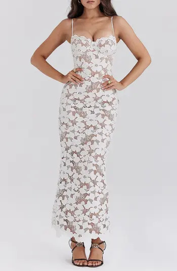 Pearl Floral Lace Gown | Nordstrom