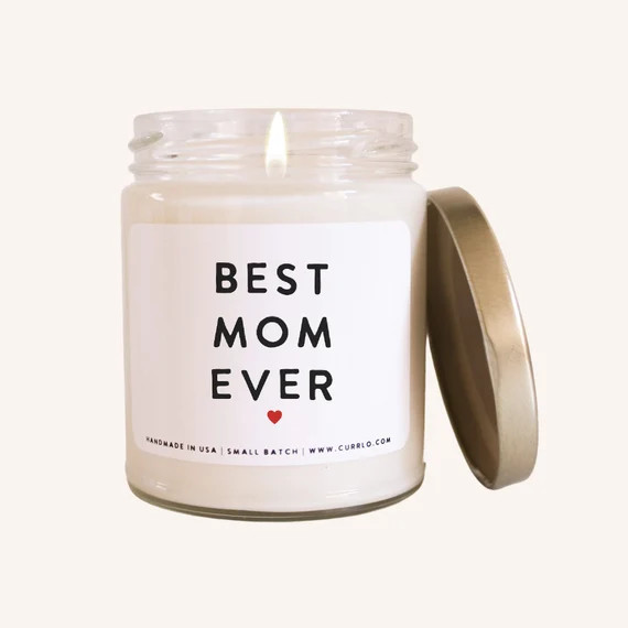 Best Mom Ever Mothers Day Gift Unique Mothers Day Candle Gift | Etsy | Etsy (US)