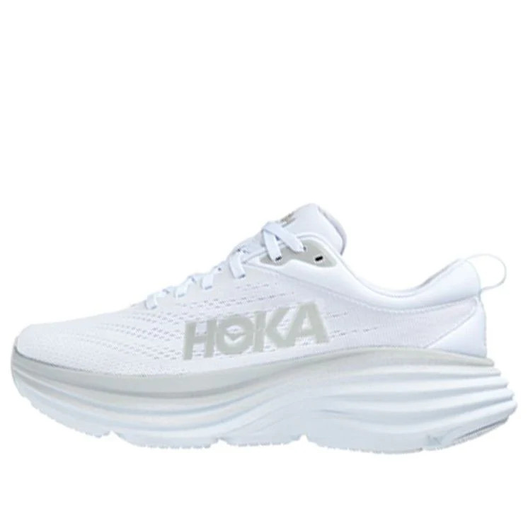 (WMNS) HOKA ONE ONE Bondi 8 Wide 'White' | KICKS CREW