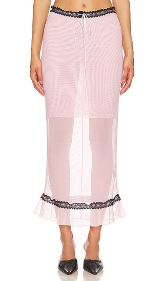 The Katarina Skirt in Blush | Revolve Clothing (Global)