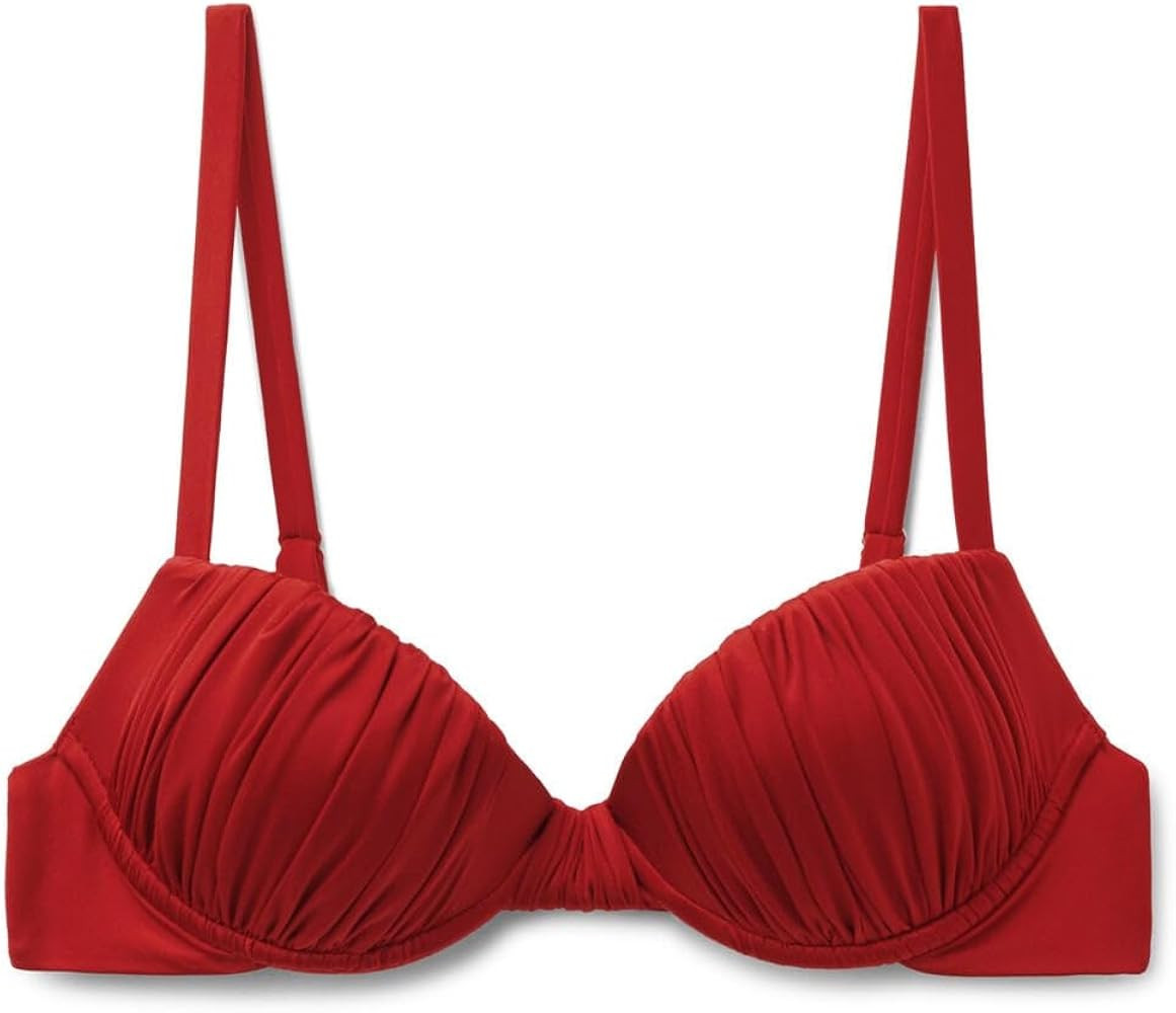 CALZEDONIA Shiny Satin Padded Push-Up Bikini Top | Amazon (US)