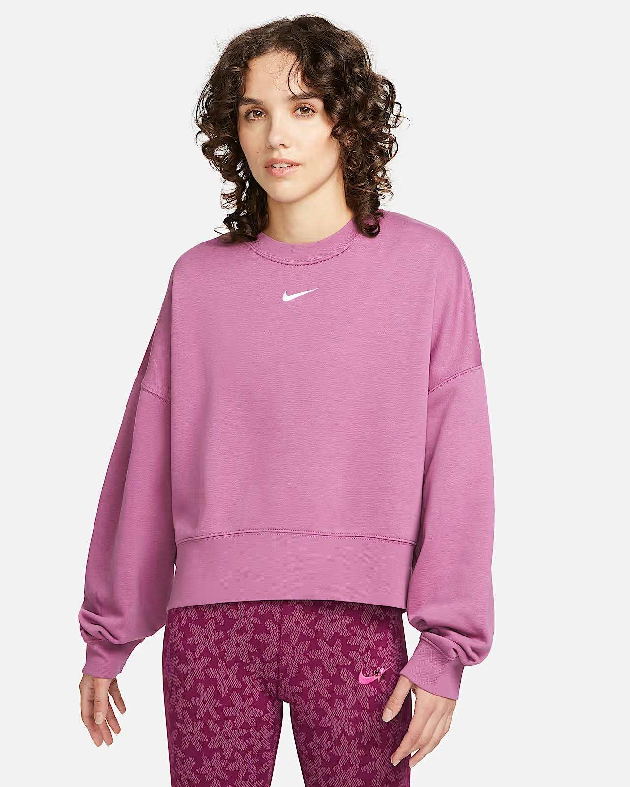 Women's Oversized Fleece Crew Sweatshirt | Nike (US)
