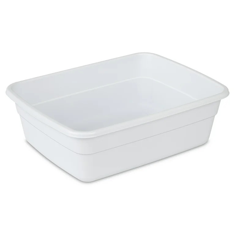 Sterilite 8 Qt. Dishpan Plastic, White | Walmart (US)