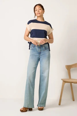KUT FROM THE KLOTH Women's Jean Wide Leg w Twisted Seam, Size 2, Loveliness Blue | Evereve