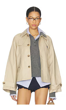 Polo Ralph Lauren Double Cloth Woven Jacket in Beige from Revolve.com | Revolve Clothing (Global)