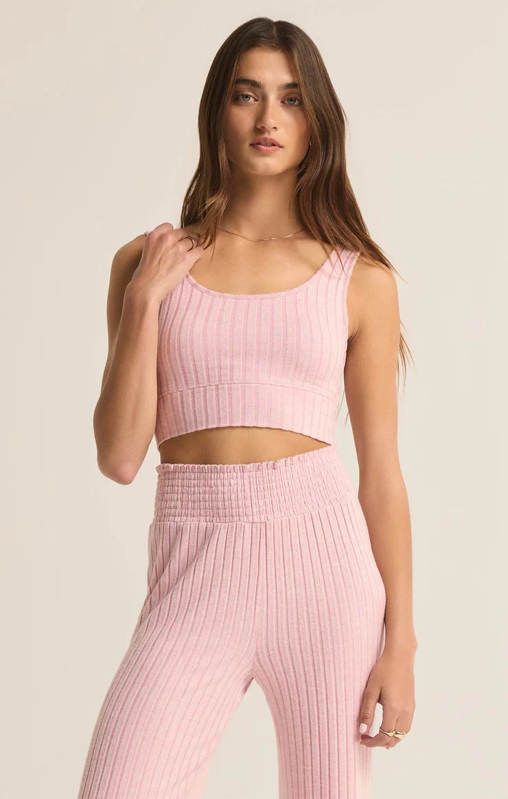 Zoe Silky Rib Tank Bra | Z Supply