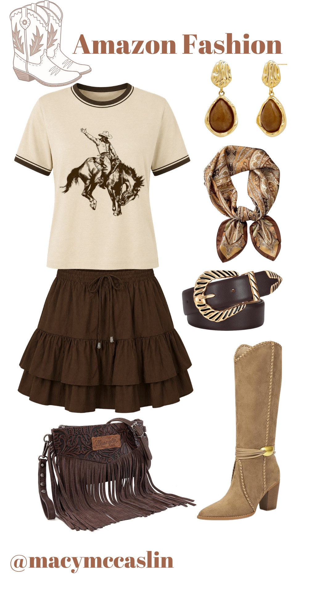 Embracing western chic with these Amazon finds! Perfect for a stylish day out. 🌵🤠 

 #LTKootd #LTKSeasonal #LTKSaleAlert
