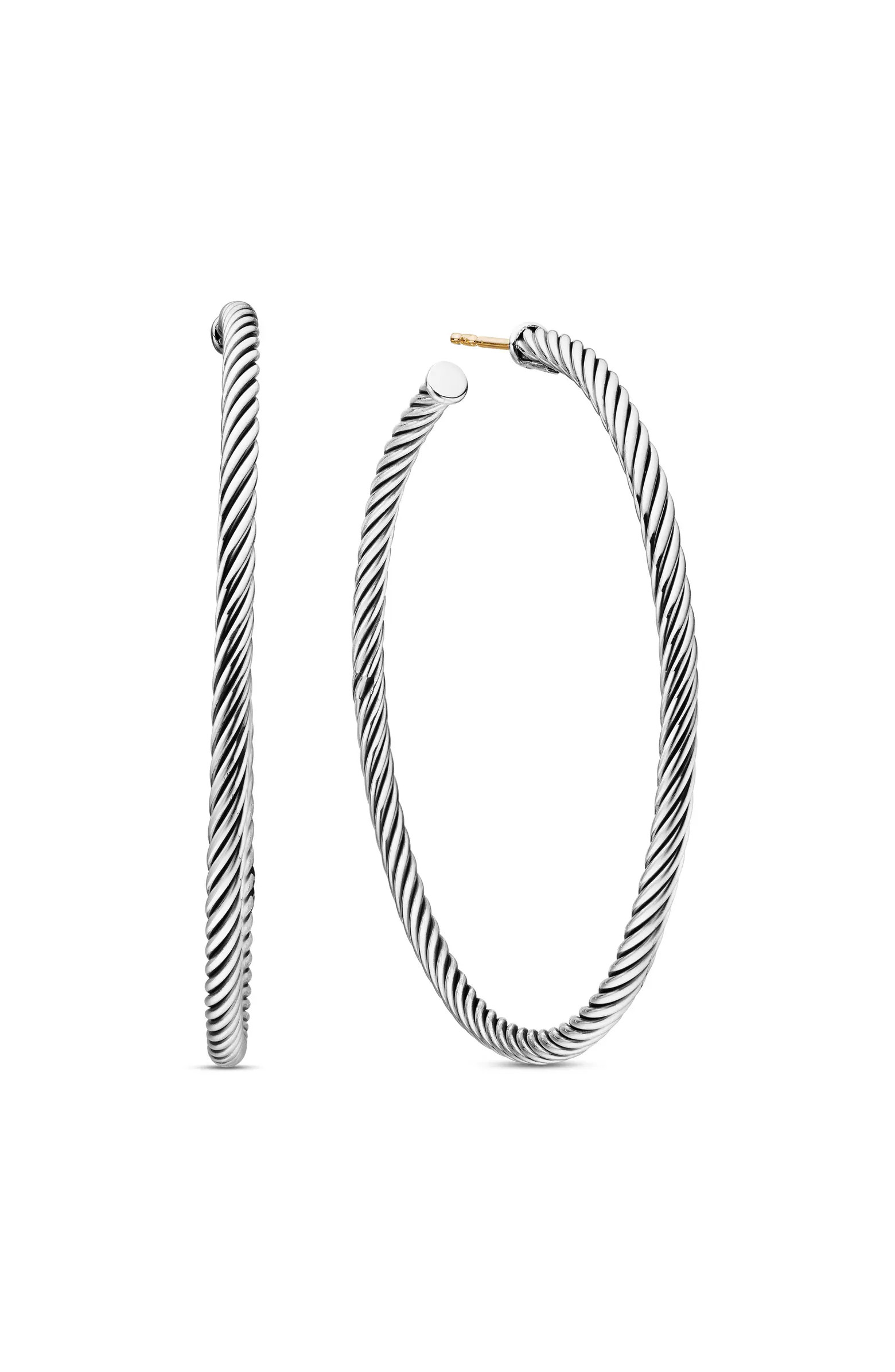 David Yurman Sculpted Cable Hoop Earrings | Nordstrom | Nordstrom