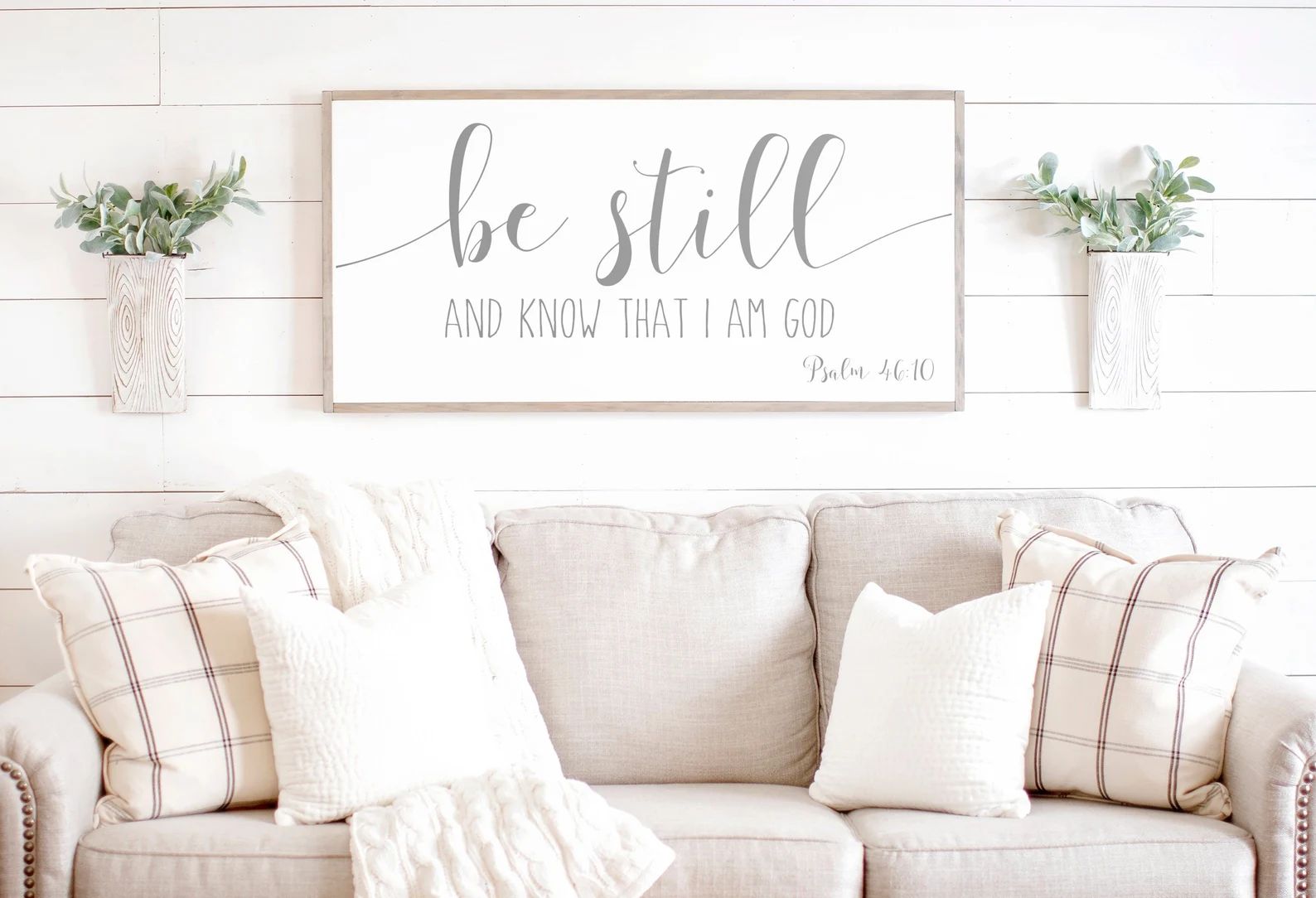 Be Still and Know That I Am God Sign | Be Still and Know | Scripture Wall Art | Bible Verse Sign ... | Etsy (US)