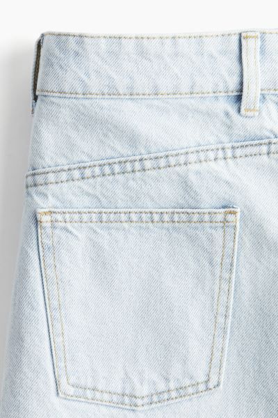 Denim Midi Skirt - Light denim blue - Ladies | H&M US | H&M (US + CA)